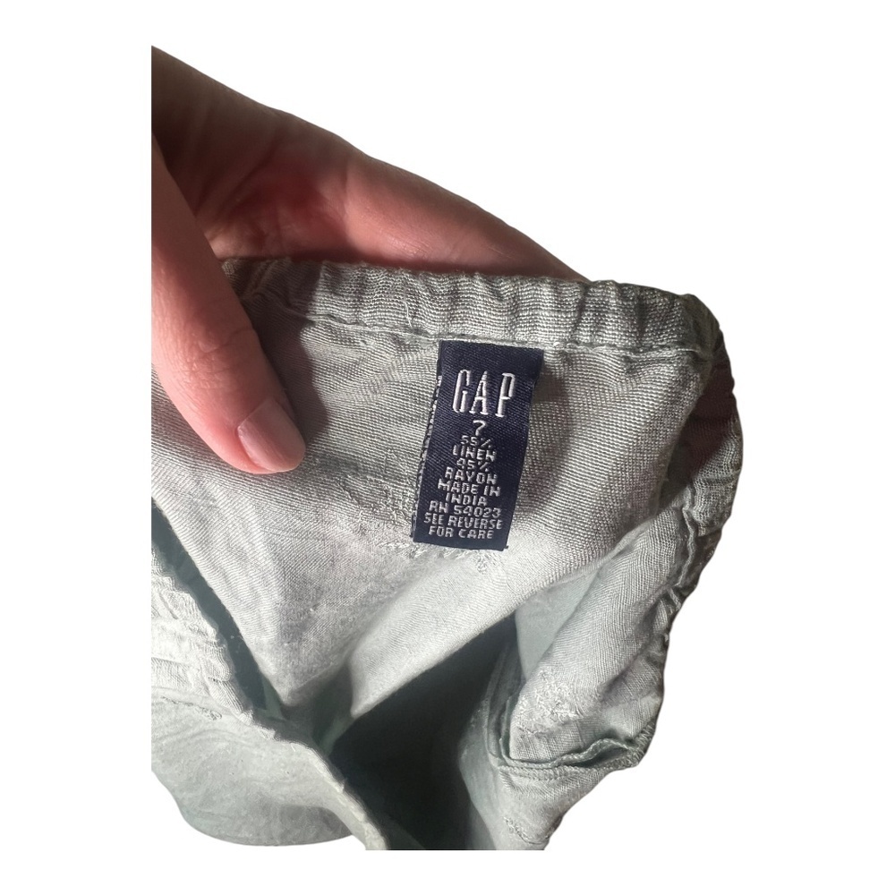 Gap Y2K Linen Mini Skirt with Needlepoint Floral Embroidery 7 - Picture 4 of 4